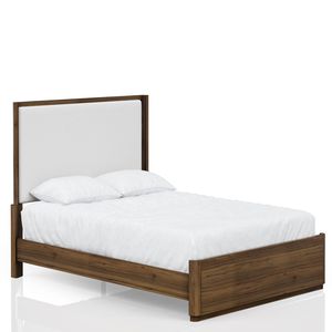 Cama Queen Tapizada en Nogal, Muebles Elegantes Tapizados - Product Image 4