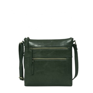 กระเป๋าสะพายพาดลำตัวหนังแท้ทำจากขี้ผึ้งเนื้อละเอียดละเอียดสีแทนผักจากอินเดีย - Product Image 1