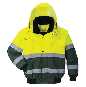 Customized Working Safety Jacket for Workers with High Quality Zipper Canvas Fabric <b>Quilted</b> Design and Front Logo - Product Image 6