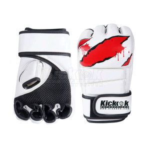 Guantes de MMA de Cuero Premium con Tela Transpirable y Cierre de Gancho y Bucle para un Ajuste Seguro en Largas Jornadas de Entrenamiento y Sparring (Unisex) - Product Image 2