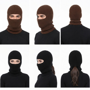 Pasamontañas de Punto Unisex, Máscara Facial Completa para Invierno, Uso en Exteriores, 100% Acrílico, Cálida, para Esquí, para Adultos, Circunferencia de Cabeza 56-58CM - Product Image 5