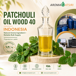 Huile essentielle pure de patchouli Aroma Atsiri Wood PA 40, d'Indonésie, distillée à la vapeur, 100% naturelle, pour l'aromathérapie - Product Image 1