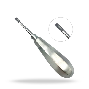 Elevador de luxación manual de 5 mm con curva inversa, de acero inoxidable, reutilizable, instrumento quirúrgico dental para separación y extracción de dientes - Product Image 1