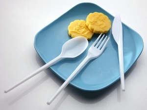 Fourchette Écologique Robuste pour Repas de Riz, Collations et Plats Combinés – Fourchette de 155 mm pour une Présentation Saine des Plats et des Desserts en Zone de Restauration - Product Image 1