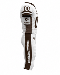 Nouveauté Ensemble d'uniformes de football américain personnalisés sublimés pour adultes à manches courtes 100% polyester respirant à séchage rapide - Product Image 5