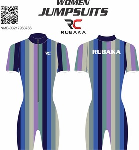 Combinaison de sport personnalisée pour femme, manches longues, tenue de performance une pièce, vêtements d'entraînement - Product Image 4