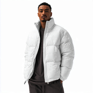 Oversize <b>Bubble</b> <b>Coat</b> Puffer Zipper Jacket Men Outdoor Winter Hooded Puffer Jackets Men's Hood Warm Up Plus Size Puffer Jacket - Product Image 6