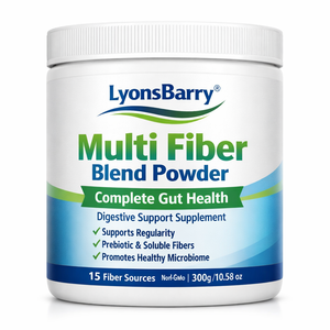 Mezcla de Polvo de Múltiples Fibras Vegana Sin Gluten 100 g Suplemento Completo para la Salud Intestinal y Digestiva Fabricante OEM India - Product Image 3