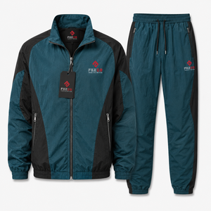Ensemble de survêtement coupe-vent court avec veste cargo zippée en nylon et polyester pour homme – Vente en gros, OEM - Product Image 5