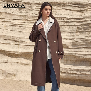 <b>Spring</b> New Trench Coat Fashion Style British Style <b>Women</b> Long Trench Coat <b>Women</b> Custom <b>Jacket</b> with Logo - Product Image 1