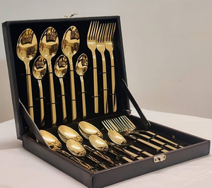 Cuchara de latón para helado, cuchara de té de mango corto, cuchara de vino, cuchara cuadrada, cuchara de té dorada, cuchara de té rosa, cuchara de té Royal Crafts, cubertería de latón en caja de color. - Product Image 2