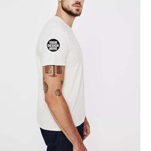 เสื้อยืดคอตตอนเนื้อหนัก 200GSM ทรงปกติ สกรีนโลโก้ตามสั่ง ขายส่ง เสื้อยืดเปล่าผู้ชาย ตัดเย็บมาตรฐาน - Product Image 1