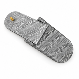 Jexmoo Custom Handmade Damascus Steel Square Smoking Pipe <b>Stand</b> Modern Design Home Decor Unique Pattern Accessory Gift - Product Image 3