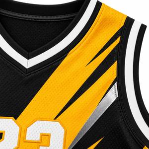 Ensemble d'uniformes de basketball respirants imprimés pour adultes – Maillot sans manches et short en mesh pour entraînement – Kit d'équipe personnalisé - Product Image 6