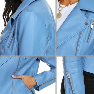 <b>Lightweight</b> Comfortable Fashion Wear <b>Women</b> Leather <b>Jacket</b> Suitable For Daily Styling Winter Season Use - Product Image 6