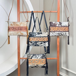 Bolso bandolera con flecos de cuero labrado a mano para mujer al por mayor nuevo 2025 bolsos de hombro de piel de vaca de diseñador de lujo de alta calidad - Product Image 4