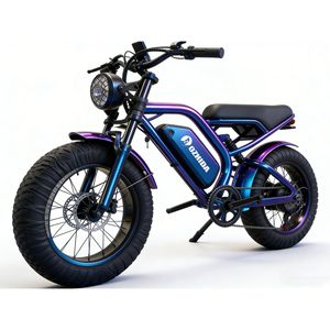 Vélo électrique tout-terrain pour adultes avec pneus de 4 pouces, batterie au lithium 48V 15Ah, moteur sans balais, adapté à la neige et aux terrains montagneux - Product Image 3