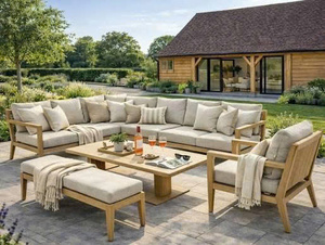 Ensembles de meubles de jardin d'extérieur, meubles d'extérieur sur mesure en bois ou en aluminium, tables et chaises OEM ODM, meubles de terrasse - Product Image 1
