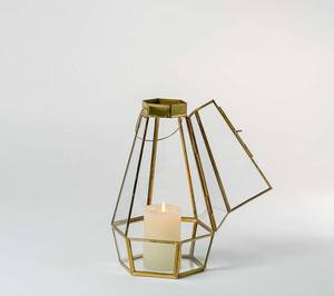 Farol de vela cuadrado de hierro hecho a mano de lujo Eva de Art Empire Exports para decoración del hogar en Halloween, cumpleaños, Pascua y Navidad - Product Image 2