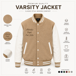 Blouson Bomber Unisexe Marron Châtain Coupe Droite Couleur Unie en Laine Décontracté Hiver à Capuche Chauffant Écologique Réversible - Product Image 4