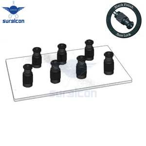 Adaptador de Transferencia de Fluidos de Precisión, Longitud 3 cm / 1-1/4 pulgadas, Acabado Negro Sure Lock, Conector Reutilizable de Metal para Jeringas - Product Image 2