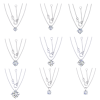 Collier en argent 925 avec diamant de laboratoire certifié IGI, fabricant de bijoux fins éthiques, vente en gros RJC OEM ODM NK705138