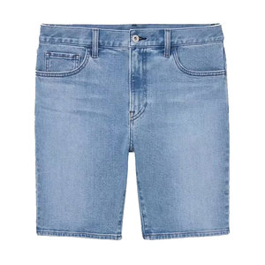 Wholesale Men's Denim <b>Shorts</b> Mid Waist Button Fly Eco-Friendly Windproof 100% Cotton Casual Pockets Custom Logo High Quality - Product Image 5