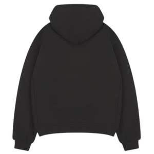 Laundered Classics <b>Zip</b> Through <b>Hoodie</b> for Men Comfortable Stylish <b>Hoodie</b> with <b>Zip</b> in Washed <b>Black</b> Color Premium Quality <b>Hoodie</b> - Product Image 2