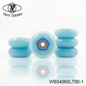 60mm PU <b>Foldable</b> Storage Bin Wheel with Retail Bearing Custom Color - Product Image 5
