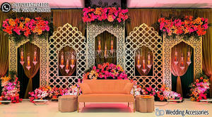Décoration de scène sur le thème de la mosquée, panneau découpé au laser style Mehrab, écrans métalliques décoratifs découpés au laser personnalisables, cadres style Mehraab en promotion - Product Image 5