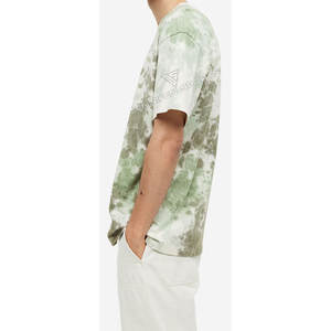 Camiseta de Manga Corta Informal de Verano para Hombre, 100% Algodón, Diseño Tie-Dye, Logotipo Personalizable, Transpirable, de Secado Rápido y Ligera - Product Image 5