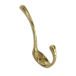 Neat brass <b>wall</b> <b>hooks</b> minimal design polished finish durable hanger <b>for</b> towels <b>keys</b> modern home storage - Product Image 1