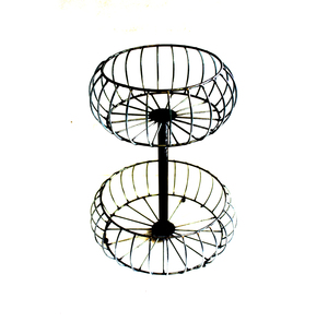 Decorative Round Iron Wire Storage <b>Basket</b> for Kitchen Dining Table Fruit <b>Bread</b> and Everyday Organization - Product Image 1