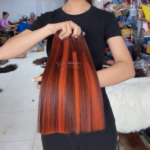 Extensions de cheveux Remy blonds lisses de 6 pouces, cuticules alignées, cheveux humains vierges 13x4 13x6 HD pour perruques Lace Frontal, alignement naturel - Product Image 5