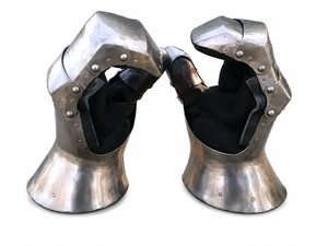 Guantes de Caballero Medievales Hechos a Mano de Alta Calidad, Plateados, de Acero Suave, Armadura de Caballero, Funcionales para Deportes, Históricos, para Guerreros - Product Image 2