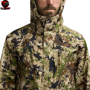 Veste de chasse à capuche camouflage pour homme TriPro Sports - Imperméable, coupe-vent, chaude, rembourrée, hiver, softshell, polyester/coton - Product Image 6