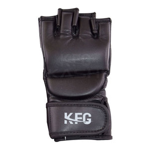 Heavy Duty Kick Boxing MMA Leather Gloves with Adjustable Wrist Strap & Moisture Wicking for <b>Repeated</b> Exercise and Conditioning - Product Image 3