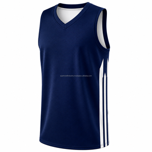 Camiseta de Baloncesto Unisex, Cuello en V, Sin Mangas, Malla de Poliéster, Absorbe la Humedad, para Adultos, Todas las Temporadas, Impresión por Sublimación - Product Image 2