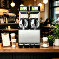 Machine à slush multifonctionnelle 15L, 2 machines à daiquiri, machine à smoothies commerciale, machine à boissons glacées