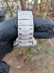 Montre Hip Hop en Moissanite et Diamants avec Boîtier Sertie de Pierres pour Accessoires de Mode Haut de Gamme – Vente en Gros Usine au Meilleur Prix - Product Image 6