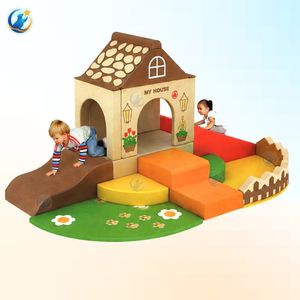 Ensemble de jeux d'intérieur pour le développement physique avec toboggan, piscine à balles et tunnel OEM/ODM pour aire de jeux à domicile pour enfants - Product Image 3