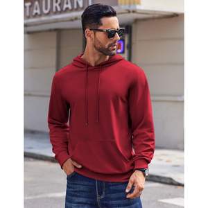 Sudaderas con Capucha para Hombre de la Mejor Calidad, MOQ Bajo, Precio al por Mayor, Estampado en Serigrafía, Estampado Puff, Sin Bolsillos, Dobladillo sin Rematar, Sudaderas Personalizadas para Hombre - Product Image 3
