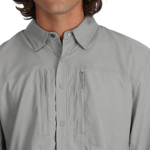 Chemise boutonnée de pêche personnalisée à manches courtes UPF 50 pour hommes Chemises de pêche à séchage rapide pour la chasse en plein air pour hommes - Product Image 5