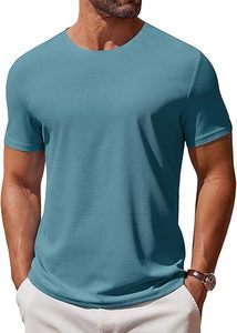 T-shirt habillé tendance pour homme 2025 – 100 % coton respirant, séchage rapide, col rond, motif lettres, manches courtes, coupe ample, anti-boulochage - Product Image 4
