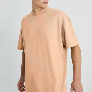 T-shirt ample vintage en coton respirant et écologique à épaules tombantes pour homme – Nouvelle collection été - Product Image 4