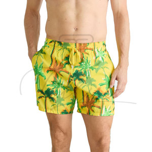 High Quality Latest Design Casual Beach <b>Shorts</b> Custom Made Lightweight Breathable Drawstring Closure Spandex/Polyester Loose Fit - Product Image 1