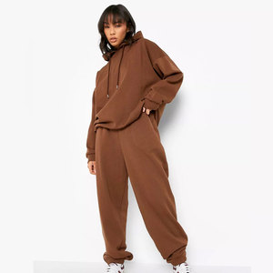 Custom Winter Jogger Sets Premium Quality Women's Clothing <b>Vendor</b> Bulk <b>Wholesale</b> Sweatsuit Blank Private Label Regular Fit - Product Image 4
