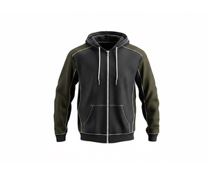 Sweat à capuche entièrement zippé, service de broderie et d'impression personnalisés, vêtements de mode d'hiver, veste à capuche pour hommes, femmes et jeunes, vêtements de sport - Product Image 4