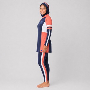 Offre Spéciale – Ensemble Burkini Confortable, Durable, Modeste et Écologique – Coupe Haute, 2 Pièces, Couleur Unie Imprimée, Séchage Rapide - Product Image 5