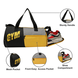 Sac de voyage et de sport grande capacité, étanche, style duffle, avec motif uni décontracté, doublure en nylon, caractéristiques durables, fabriqué au Pakistan - Product Image 4